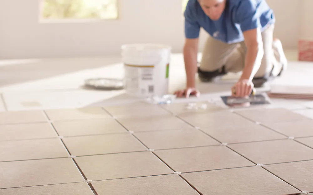 Tile installation