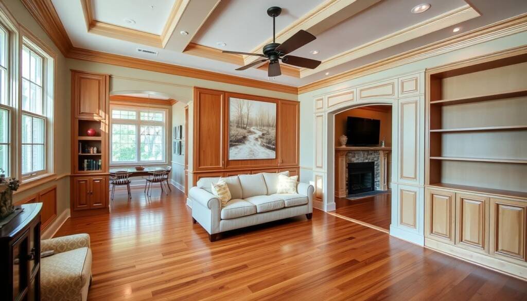 Completed home renovation project by Carpentry Illinois showing quality craftsmanship Completed home renovation project by Carpentry Illinois showing quality craftsmanship