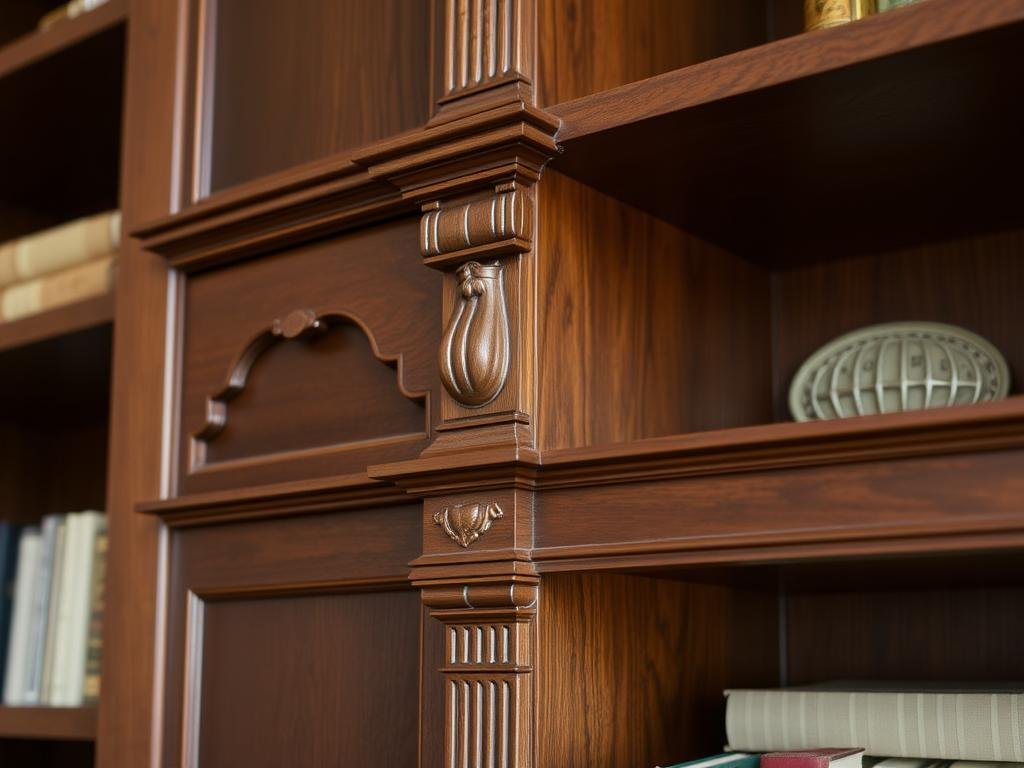 Custom built-in bookcase created by Carpentry Illinois craftsmen Custom built-in bookcase created by Carpentry Illinois craftsmen