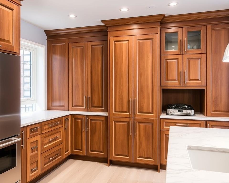 Kitchen renovation by the best carpentry in Illinois showing custom cabinetry