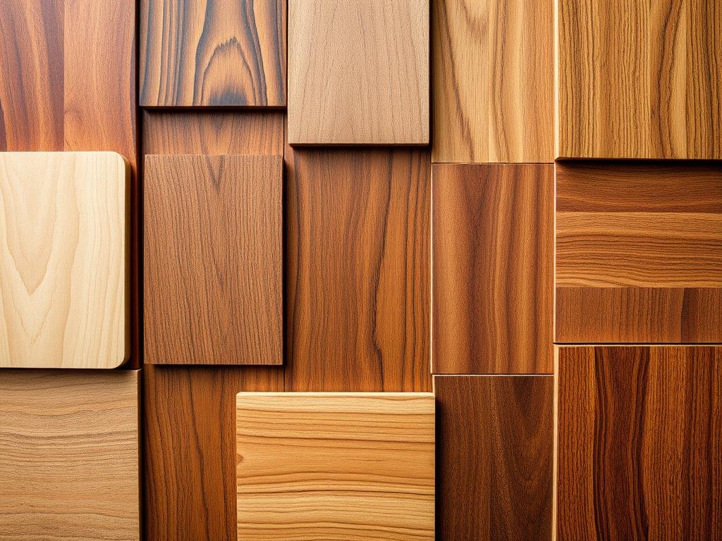 Selection of premium hardwoods used by the best carpentry in Illinois for quality projects